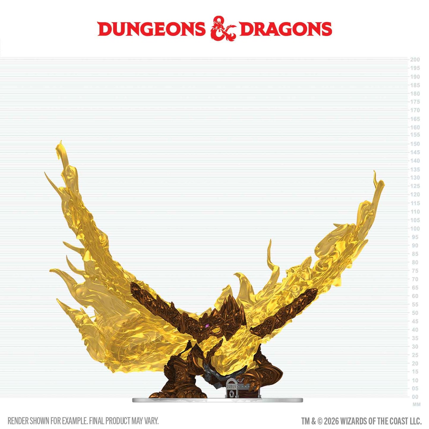 D&D Hollow Dragon miniature front view