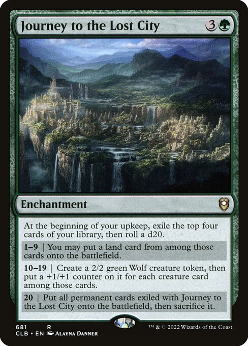 MTG Journey to the Lost City CLB 681 Commander Deck Nonfoil