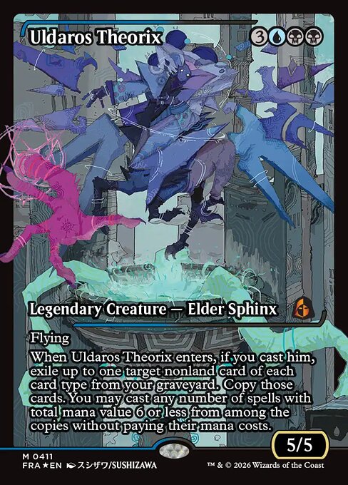 MTG Uldaros Theorix FRA 411 Japan Showcase Traditional Foil front