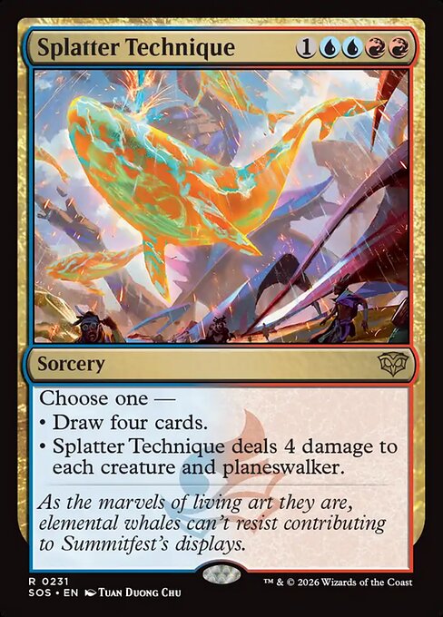 MTG Splatter Technique SOS 231 Regular Foil