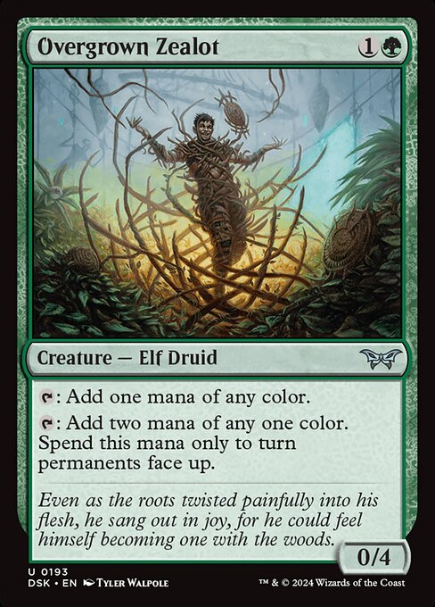 MTG Overgrown Zealot DSK 193 Regular Nonfoil