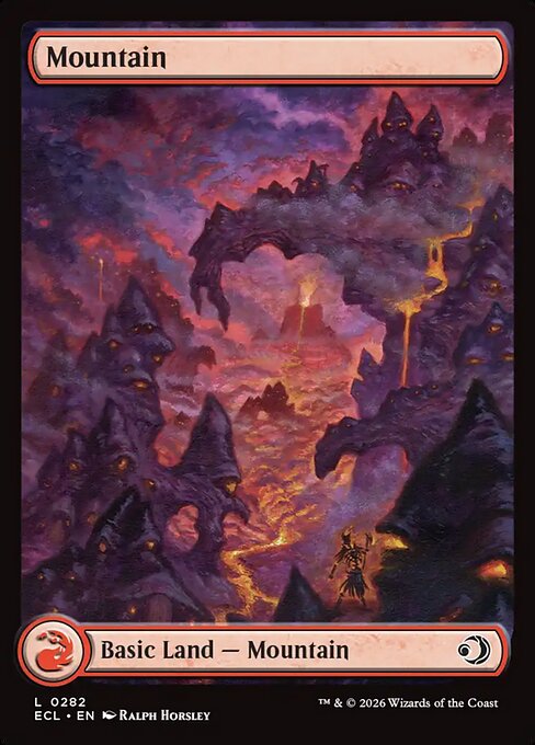 MTG Mountain ECL 282 Full Art Land Nonfoil