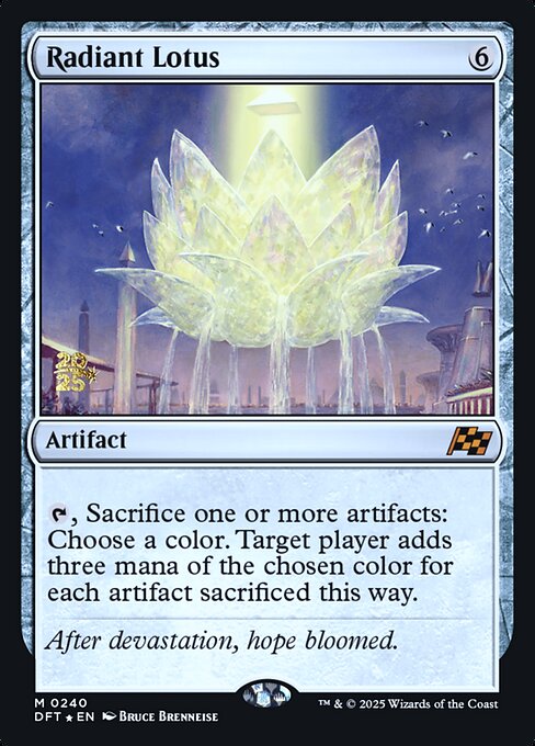 MTG Radiant Lotus PDFT 240s Prerelease Foil