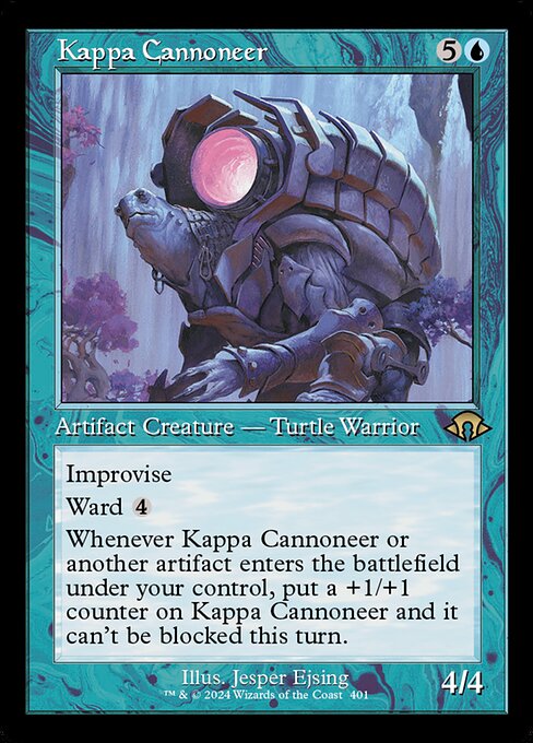 MTG Kappa Cannoneer MH3 401 Retro Frame Foil