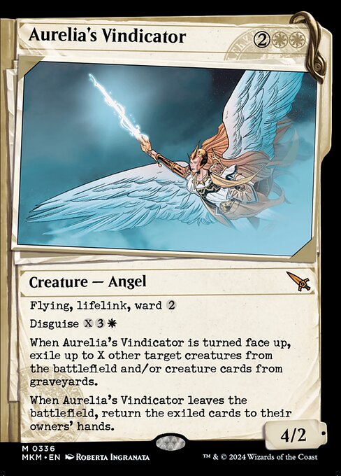 MTG Aurelia's Vindicator MKM 336 Showcase Dossier Nonfoil