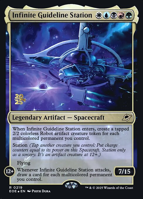MTG Infinite Guideline Station PEOE 219s Prerelease Foil