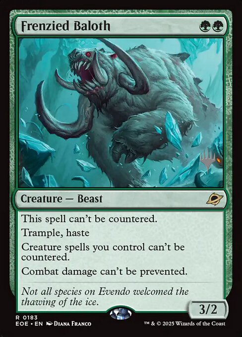 MTG Frenzied Baloth PEOE 183p Promo Pack Foil