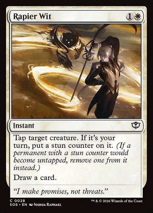 MTG Rapier Wit SOS 028 Regular Foil