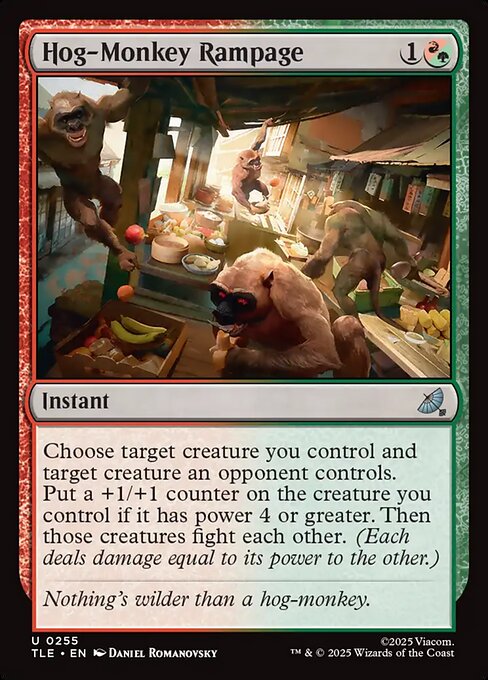 MTG Hog-Monkey Rampage [TLE 255] Foil