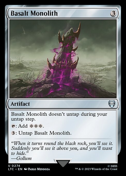 MTG Basalt Monolith LTC 274 Alternate Art Nonfoil
