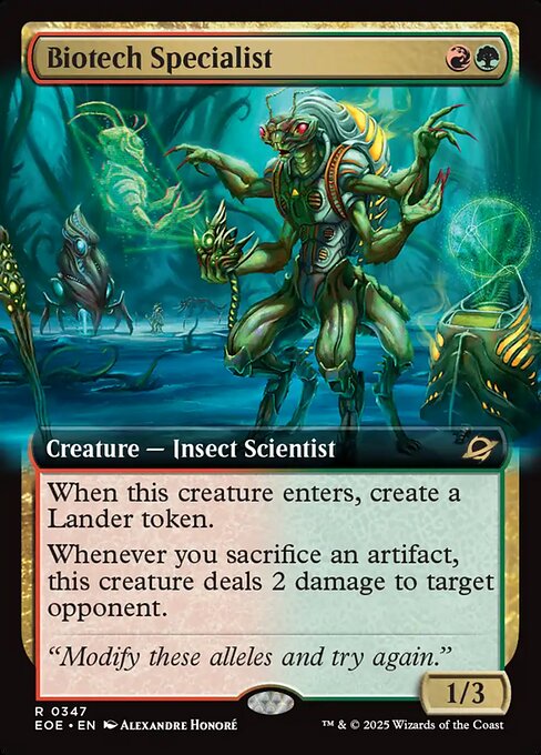 MTG Biotech Specialist EOE 347 Extended Art Nonfoil