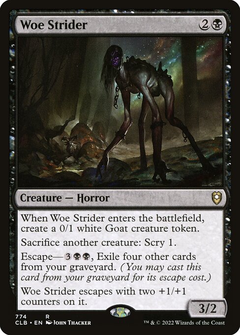 MTG Woe Strider CLB 774 Commander Deck Nonfoil