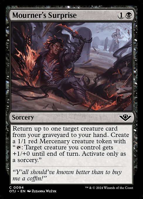 MTG Mourner's Surprise OTJ 094 Regular Foil