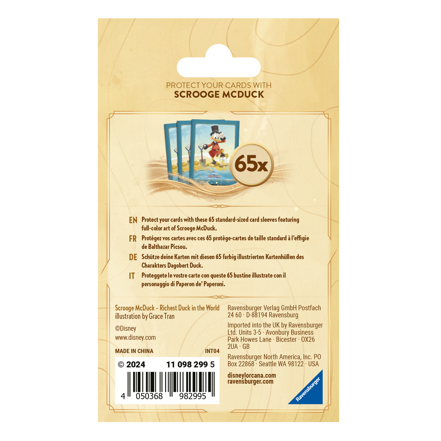 Lorcana Into the Inklands Sleeves: Scrooge McDuck