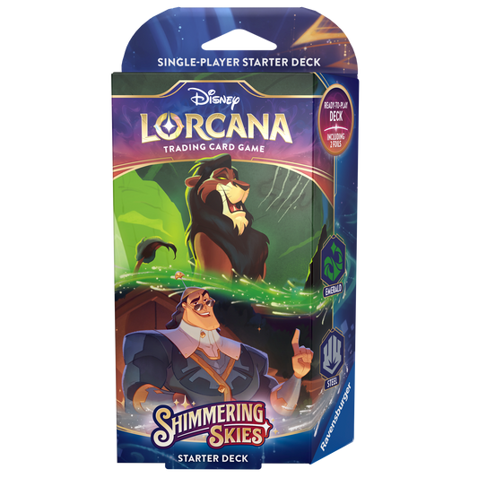 Lorcana Shimmering Skies - Single Player Deck Emerald & Steel (Scar & Kronk)