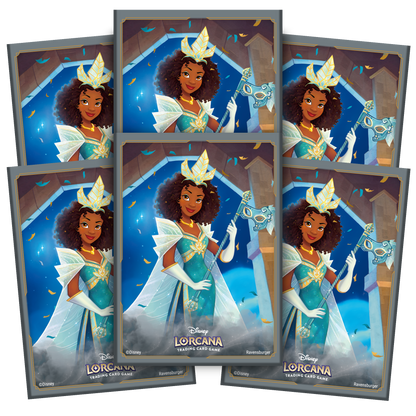 Lorcana Shimmering Skies Sleeves: Tiana - Celebrating Princess