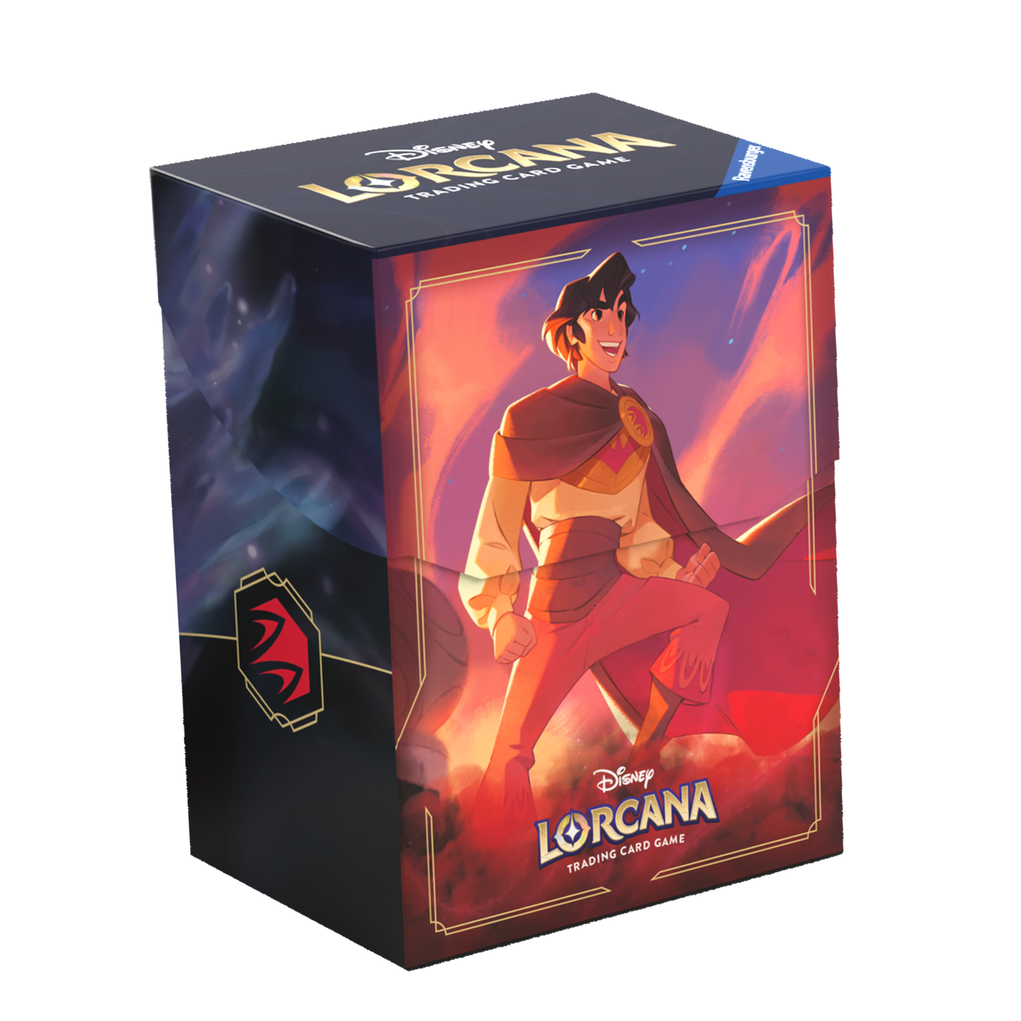 Lorcana Shimmering Skies Deck Box - Aladdin Heroic Outlaw