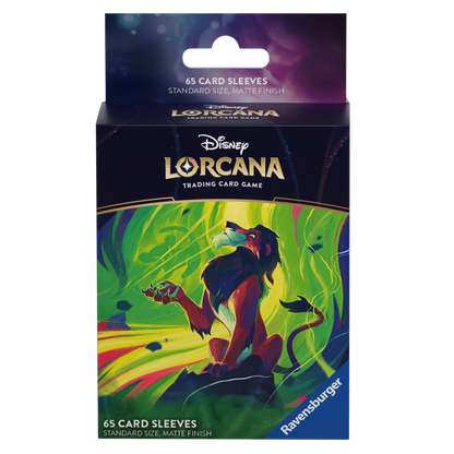 Lorcana Azurite Sea Sleeves: Scar, Vengeful Lion