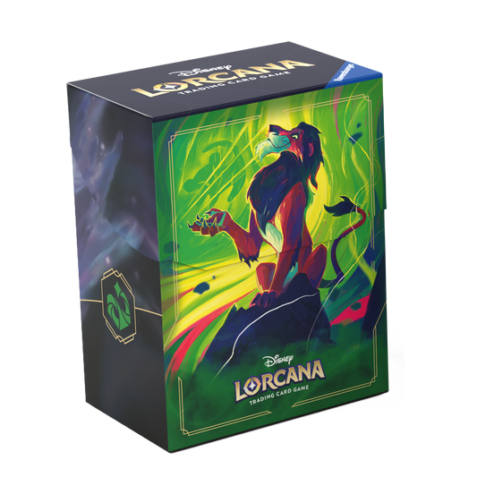 Lorcana Azurite Sea Deck Box: Scar, Vengeful Lion