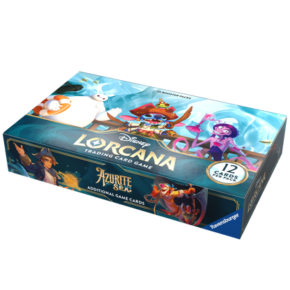 Lorcana Azurite Sea Booster Display with 24 packs