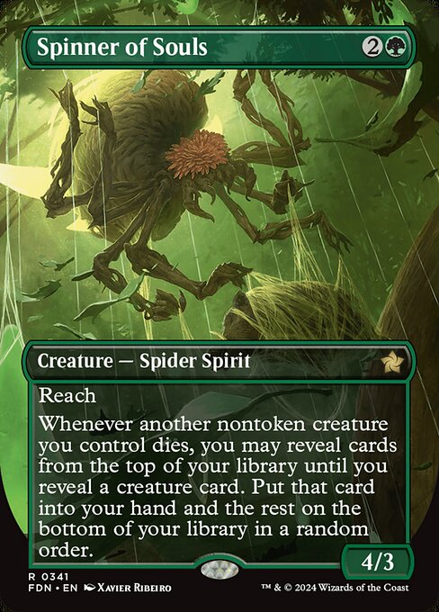 MTG Spinner of Souls FDN 341 Borderless Foil