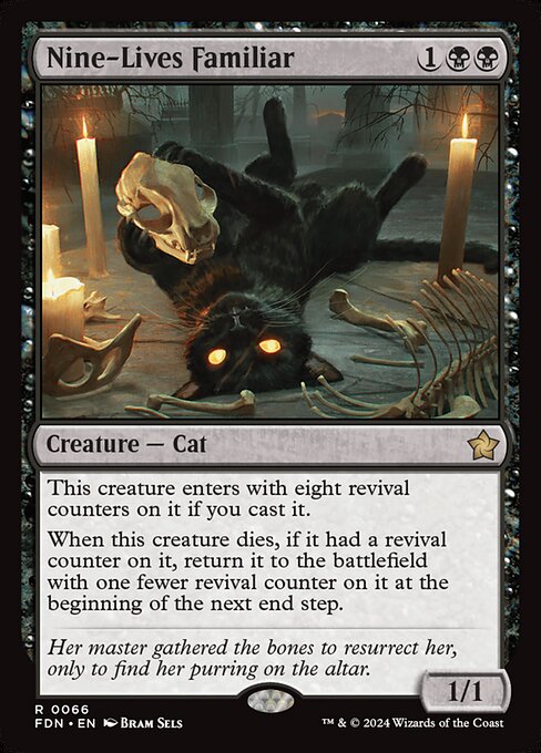 MTG Nine-Lives Familiar FDN 066 Regular Foil