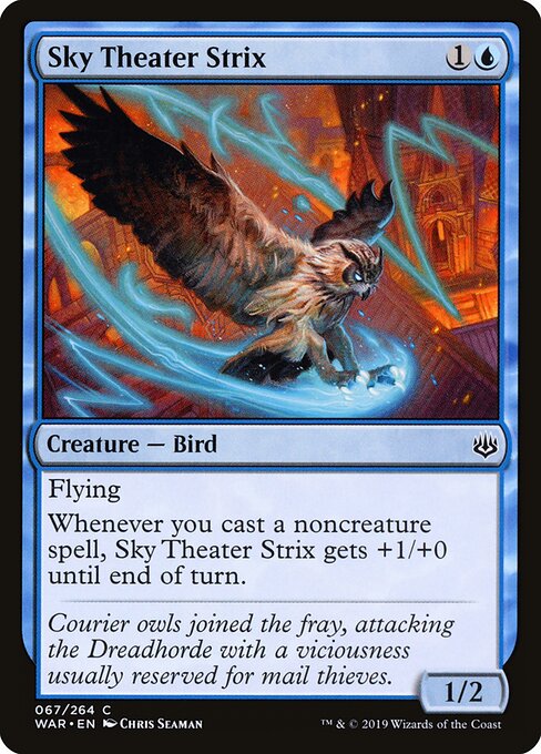 MTG Sky Theater Strix WAR 067 Standard Foil front