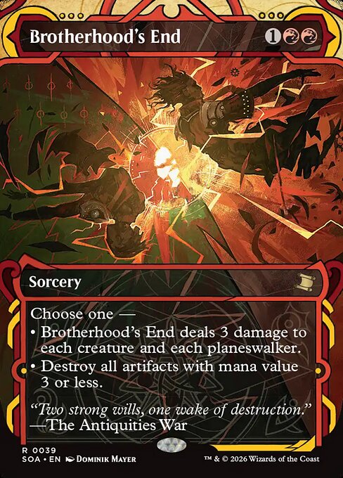 MTG Brotherhood's End SOA 039 Mystical Archive Foil