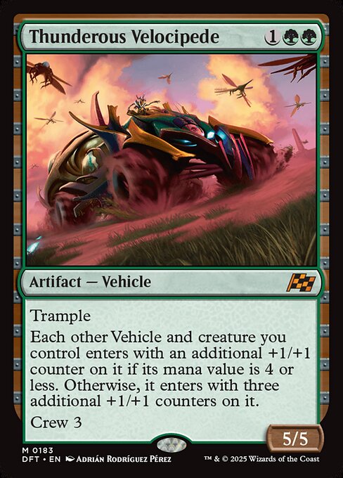 MTG Thunderous Velocipede DFT 183 Regular Foil