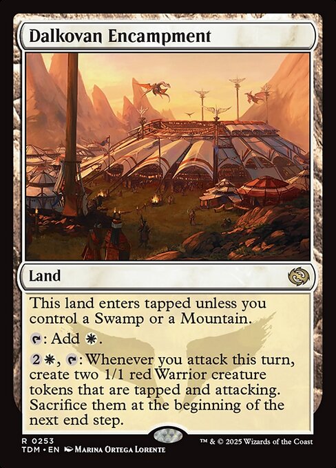 MTG Dalkovan Encampment TDM 253 Regular Foil