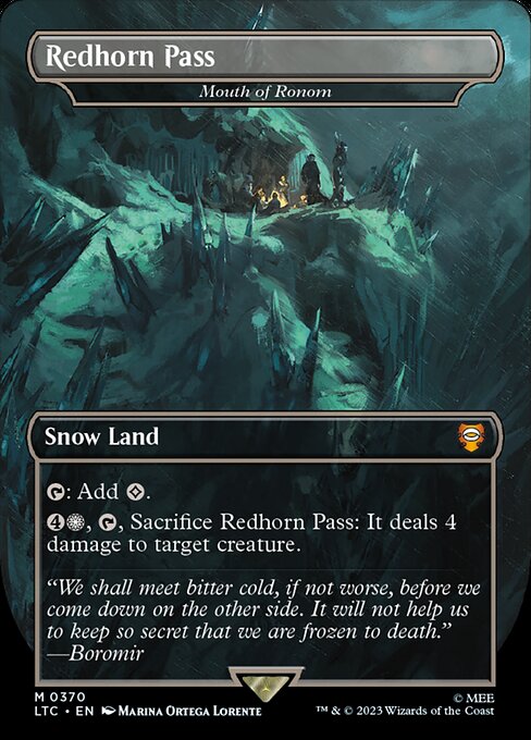 MTG Mouth of Ronom LTC 370 Showcase Ring Foil