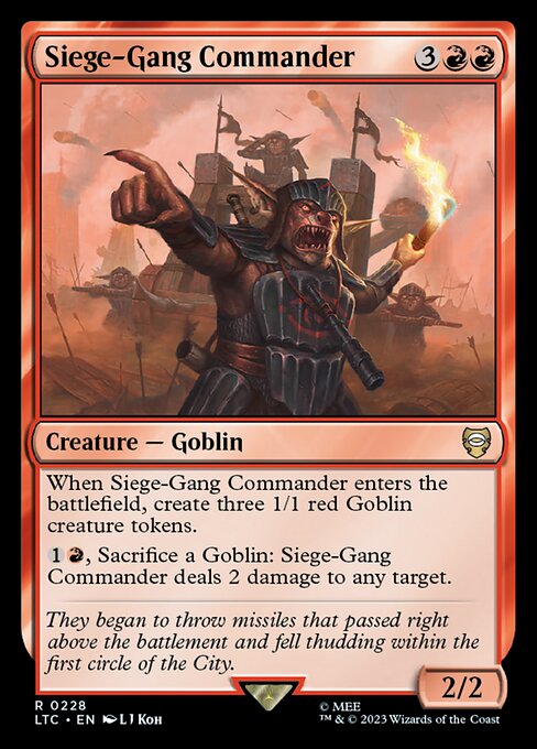 MTG Siege-Gang Commander LTC 228 Alternate Art Nonfoil
