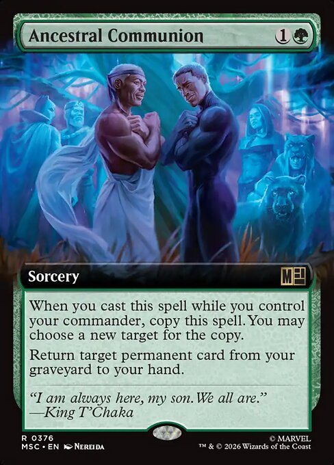 MTG Ancestral Communion MSC 376 Extended Art Nonfoil