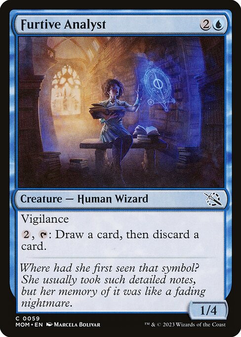 MTG Furtive Analyst MOM 059 Regular Nonfoil