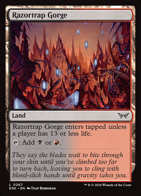 MTG Razortrap Gorge DSK 267 Regular Nonfoil