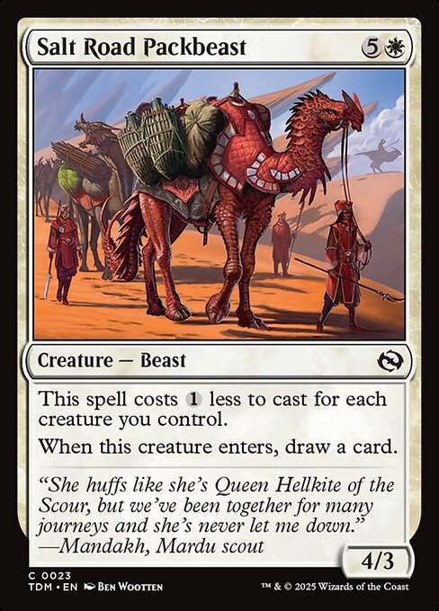MTG Salt Road Packbeast TDM 023 Regular Foil