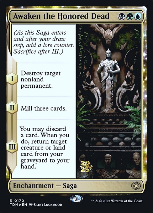 MTG Awaken the Honored Dead PTDM 170s Prerelease Foil