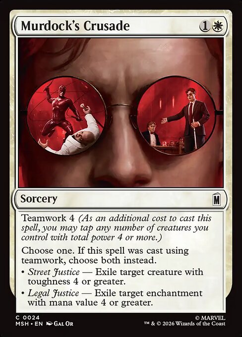 MTG Murdock's Crusade MSH 024 Regular Foil