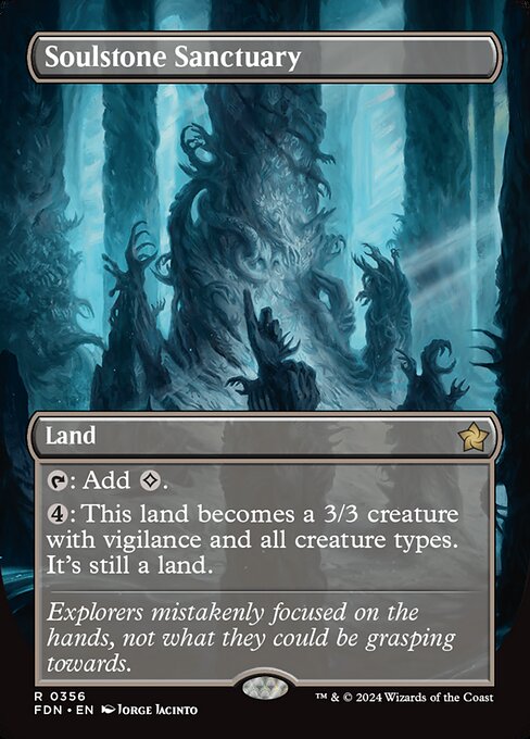 MTG Soulstone Sanctuary FDN 356 Borderless Foil