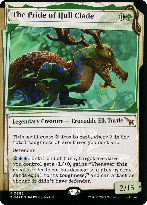 MTG The Pride of Hull Clade MKM 382 Invisible Ink Dossier Foil