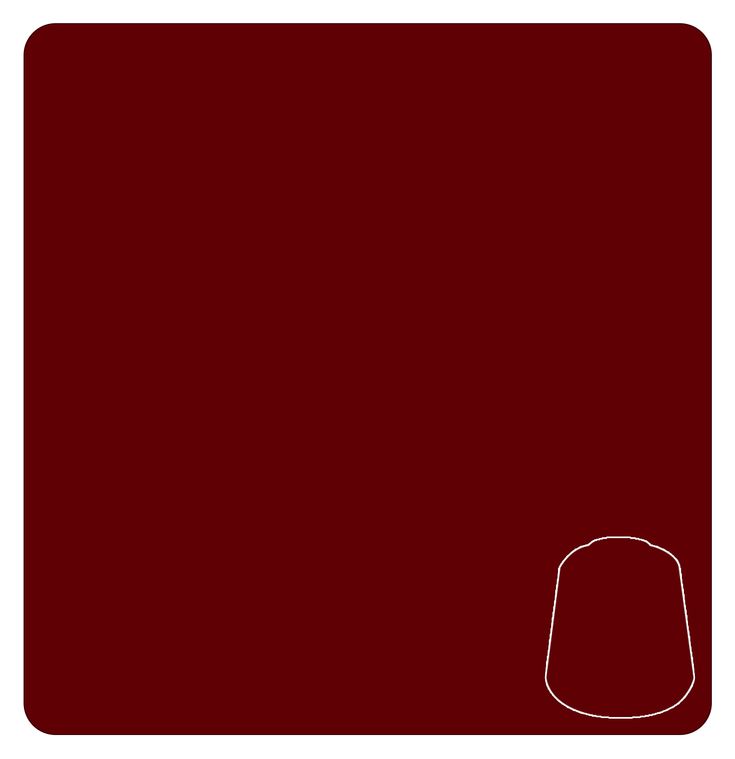 Warhammer Colour Base: Khorne Red Sample Colour