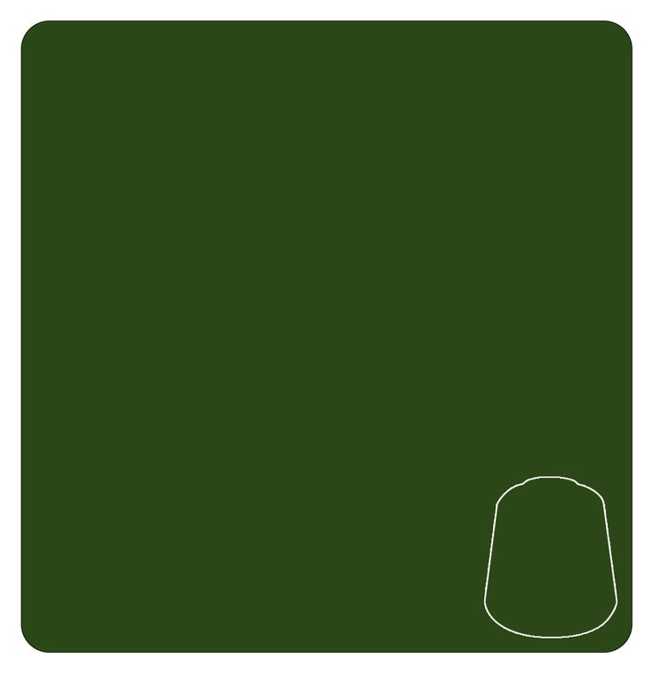 Warhammer Colour  Base: Castellan Green Sample Colour