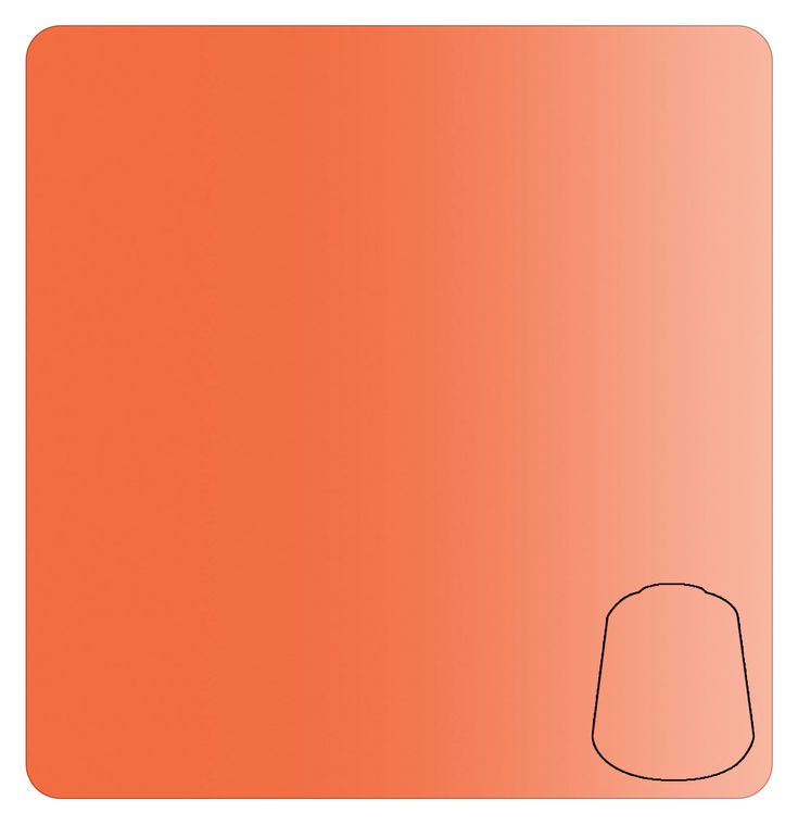 Warhammer Colour  Contrast: Gryph-Hound Orange Sample Colour