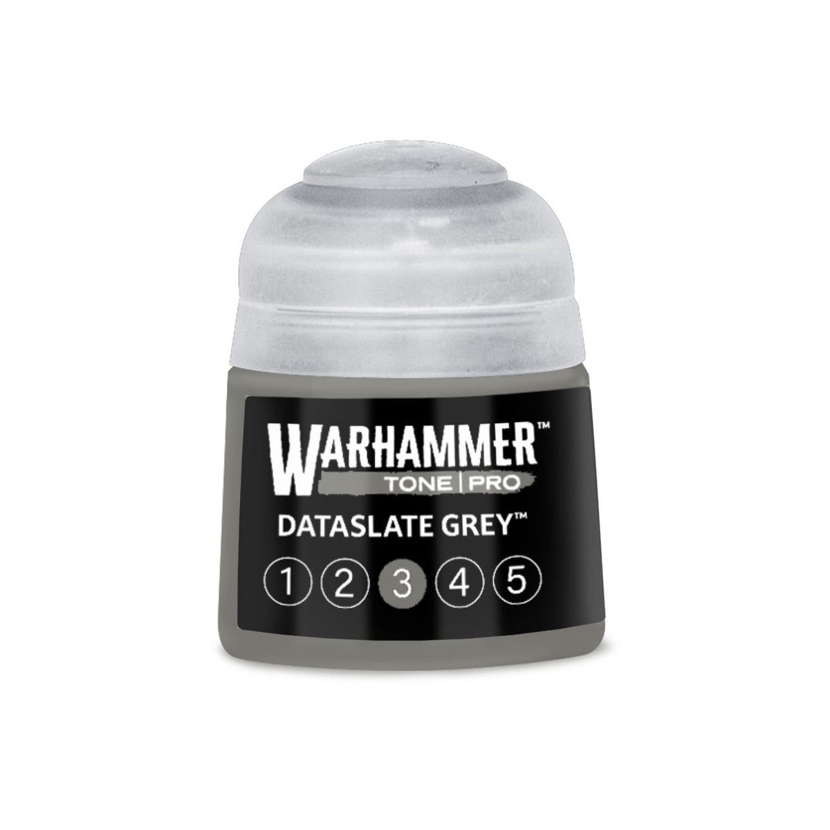 Warhammer Tone Pro Dataslate Grey 3 12 ml Warhammer Tone Pro paint pot