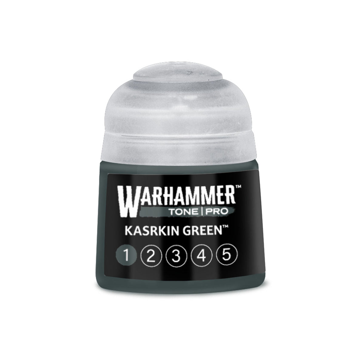 Warhammer Tone Pro Kasrkin Green 1 12 ml Warhammer Tone Pro paint pot