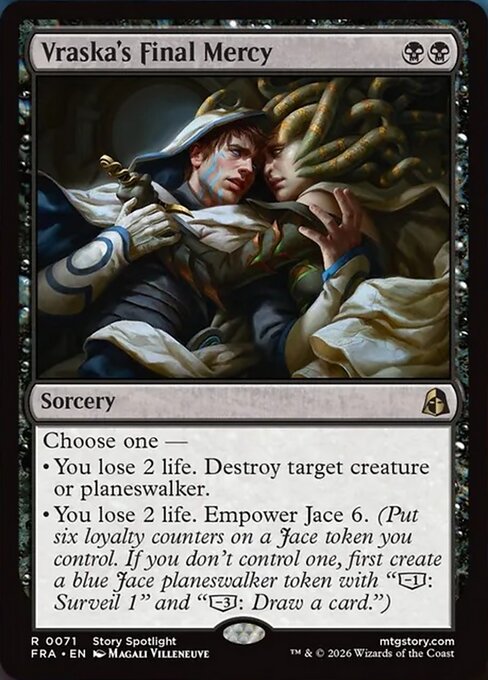 MTG Vraska's Final Mercy FRA 071 Standard Nonfoil front