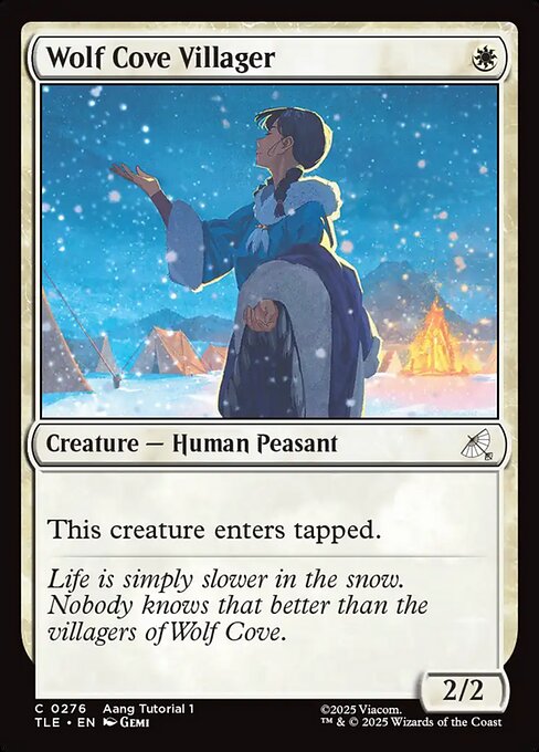 MTG Wolf Cove Villager [TLE 276] Nonfoil