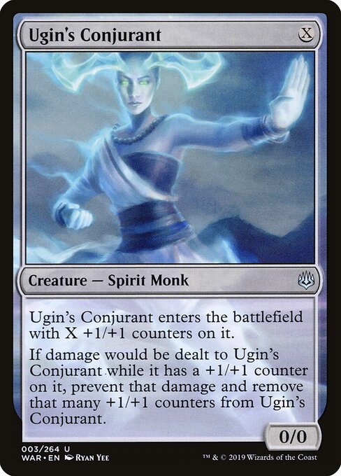 MTG Ugin's Conjurant WAR 003 Standard Foil front