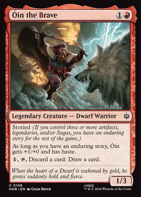 MTG Óin the Brave HOB 106 Regular Nonfoil