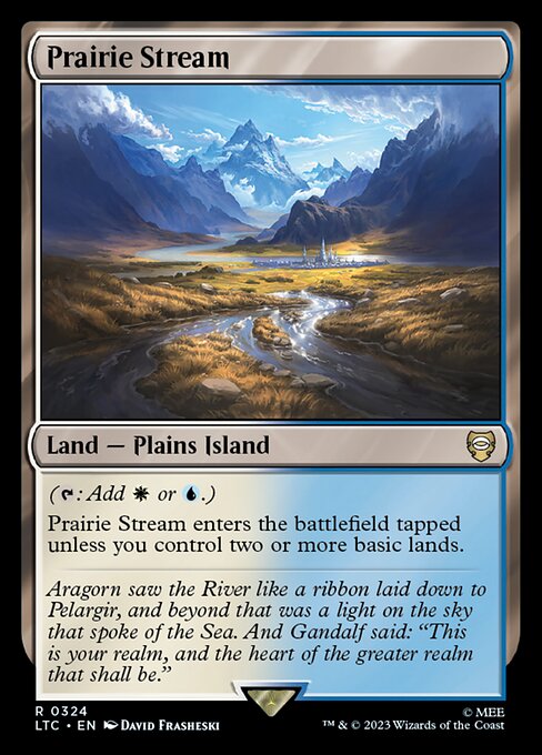 MTG Prairie Stream LTC 324 Alternate Art Nonfoil